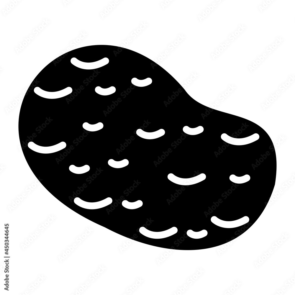 Vector Potatoes Glyph Icon Design Vector Potatoes Glyph Icon Design