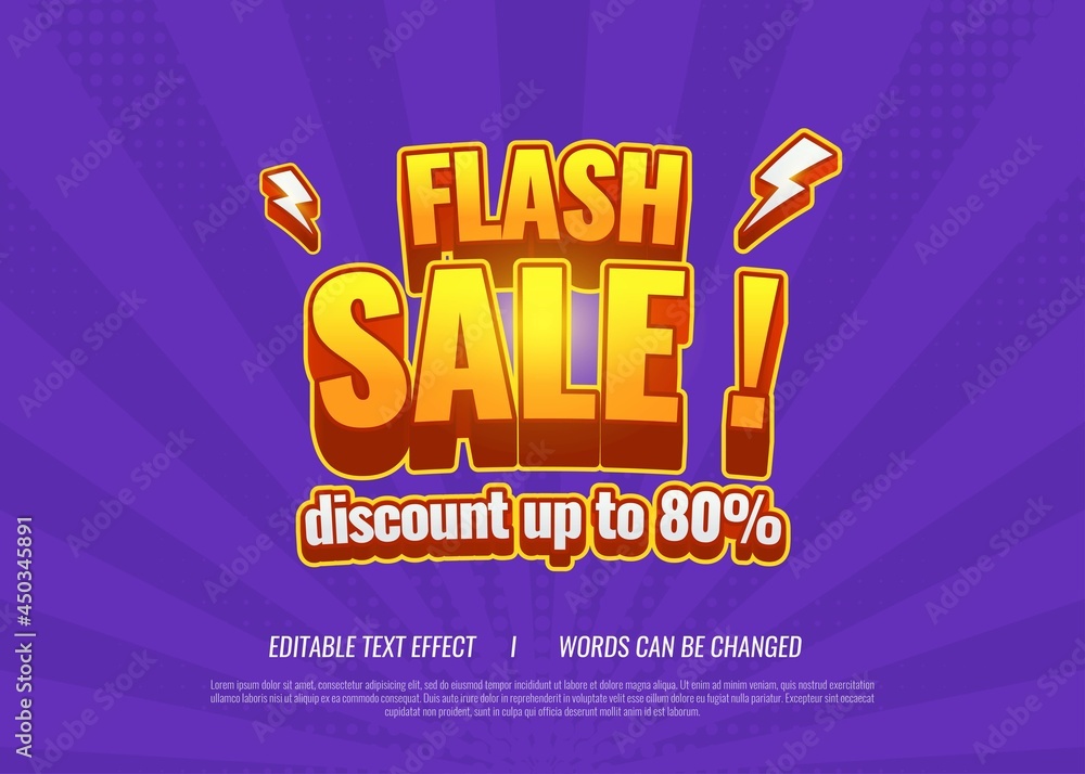 Obraz premium Flash sale and discount banner template Free Vector 
