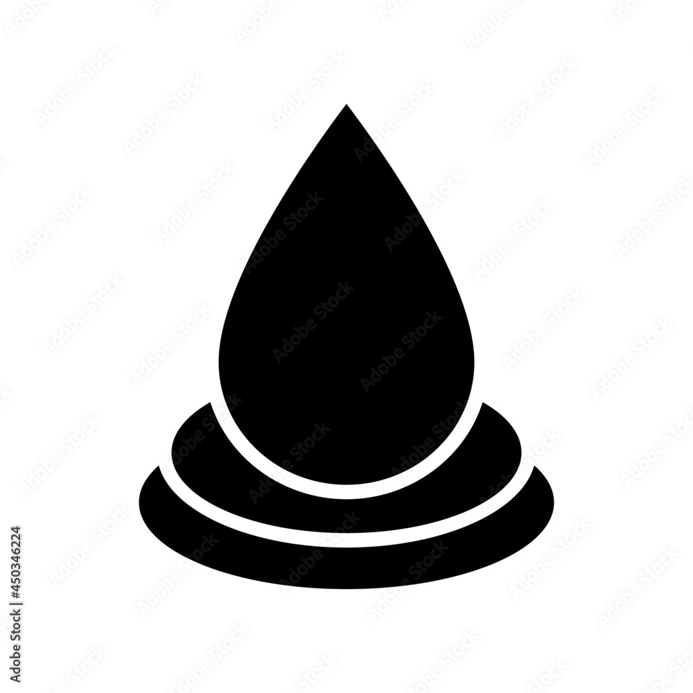 Fototapeta premium water droplet icon or logo isolated sign symbol vector illustration - high quality black style vector icons 
