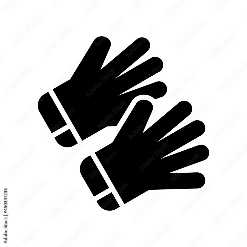 Fototapeta premium work gloves icon or logo isolated sign symbol vector illustration - high quality black style vector icons 