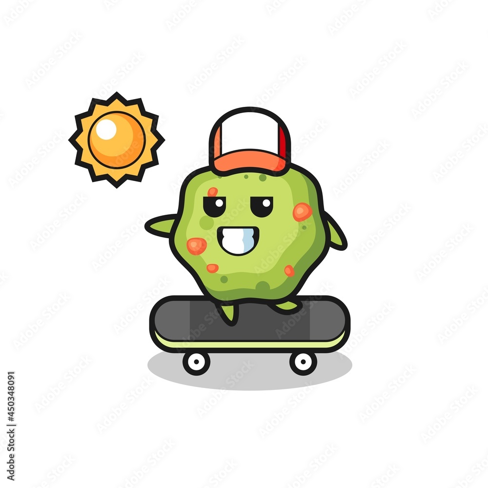 puke character illustration ride a skateboard puke character illustration ride a skateboard