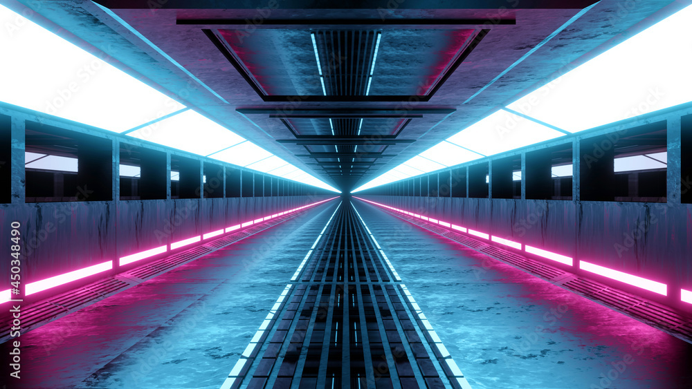 Science fiction architecture interior Science fiction architecture interior