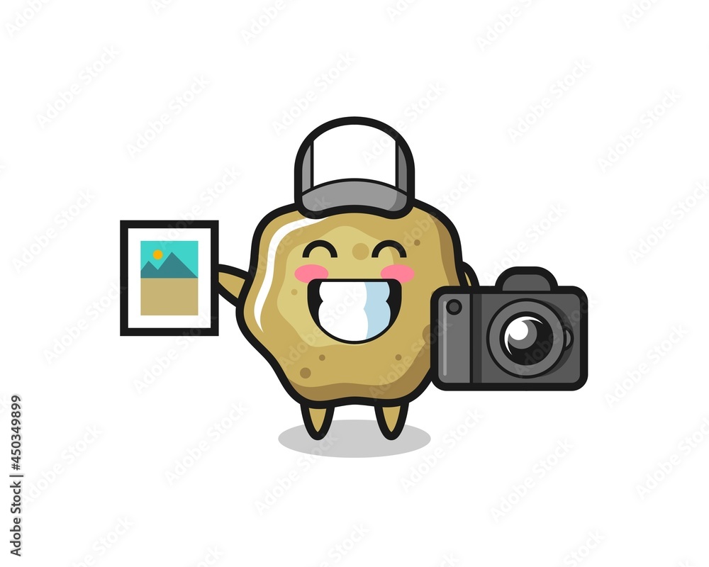 Character Illustration of loose stools as a photographer Character Illustration of loose stools as a photographer