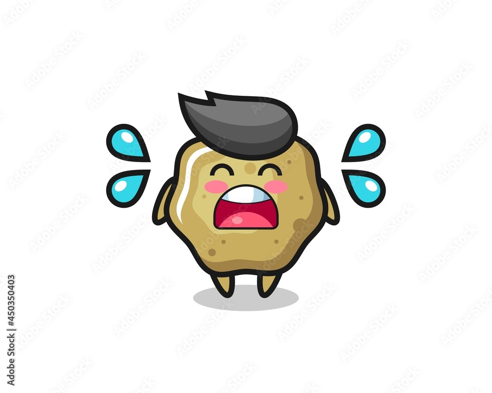 loose stools cartoon illustration with crying gesture loose stools cartoon illustration with crying gesture