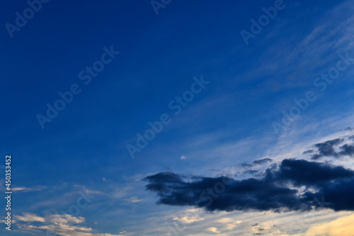 日没の空