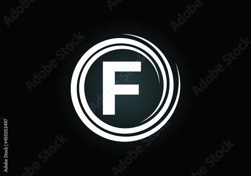 Free Download Initial F monogram alphabet in the spiral. Swirl spiral infinity logo design. Font emblem.  Modern vector logo for the business, and company identity - GFXLoad