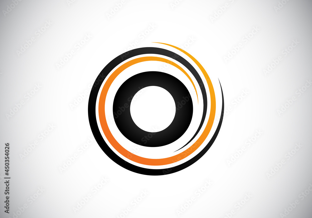Initial O monogram alphabet in the spiral. Swirl spiral infinity logo design. Font emblem. Modern vector logo for the business, and company identity Initial O monogram alphabet in the spiral. Swirl spiral infinity logo design. Font emblem. Modern vector logo for the business, and company identity