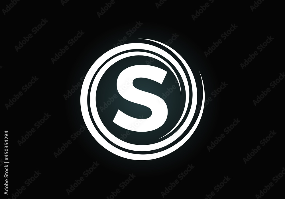 Initial S monogram alphabet in the spiral. Swirl spiral infinity logo design. Font emblem. Modern vector logo for the business, and company identity Initial S monogram alphabet in the spiral. Swirl spiral infinity logo design. Font emblem. Modern vector logo for the business, and company identity