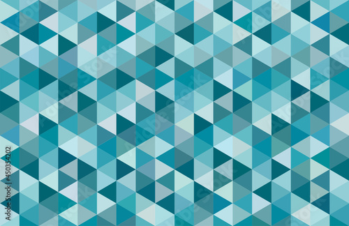 Blue color triangle abstract geometric background texture pattern, vector illustration.