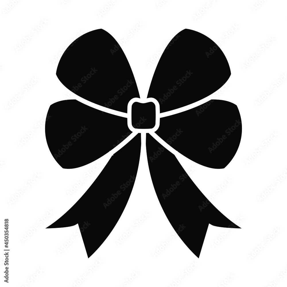 Bow vector icon. ribbon illustration symbol. decoration sign or logo. Bow vector icon. ribbon illustration symbol. decoration sign or logo.