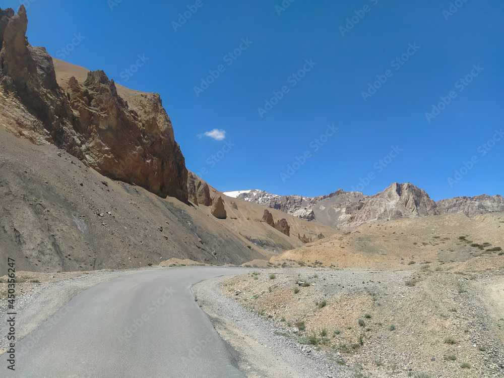 Beautiful leh ladakh very high altitude region in northern India Beautiful leh ladakh very high altitude region in northern India