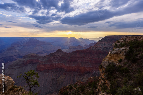 Grand Canyon Sunrise Yellow Glow