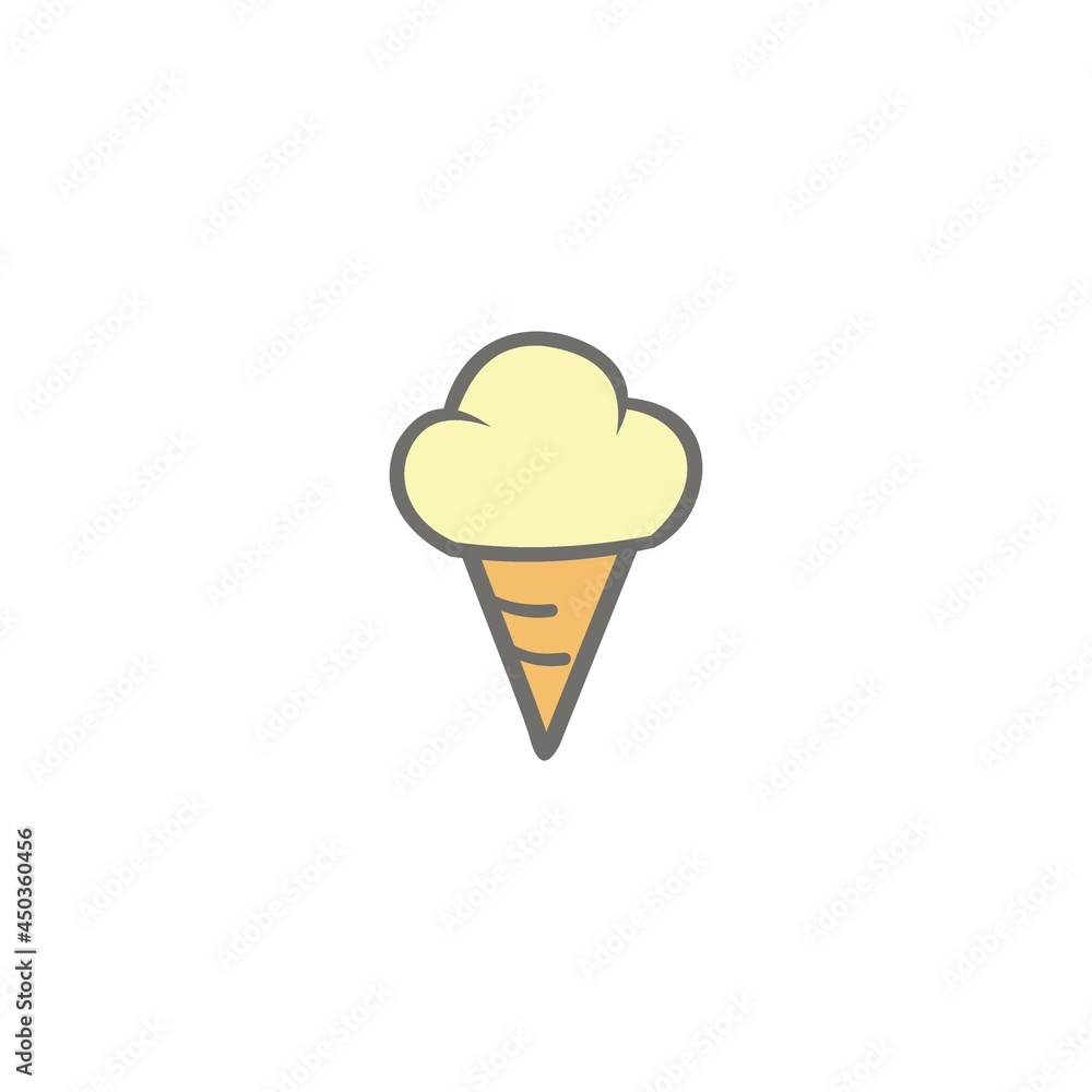Ice cream logo template design Vector icon Ice cream logo template design Vector icon