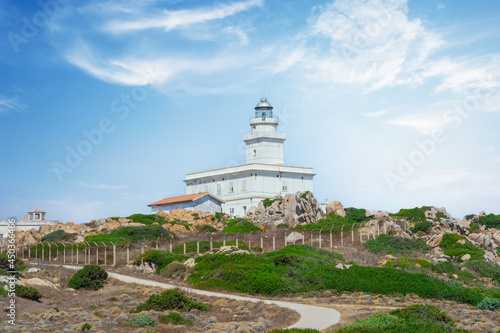 Lighthouse in Capo Testa, Sardinia