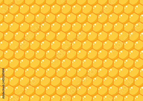 Bee comb pattern vector. Bee comb pattern wallpaper. free space for text. copy space.