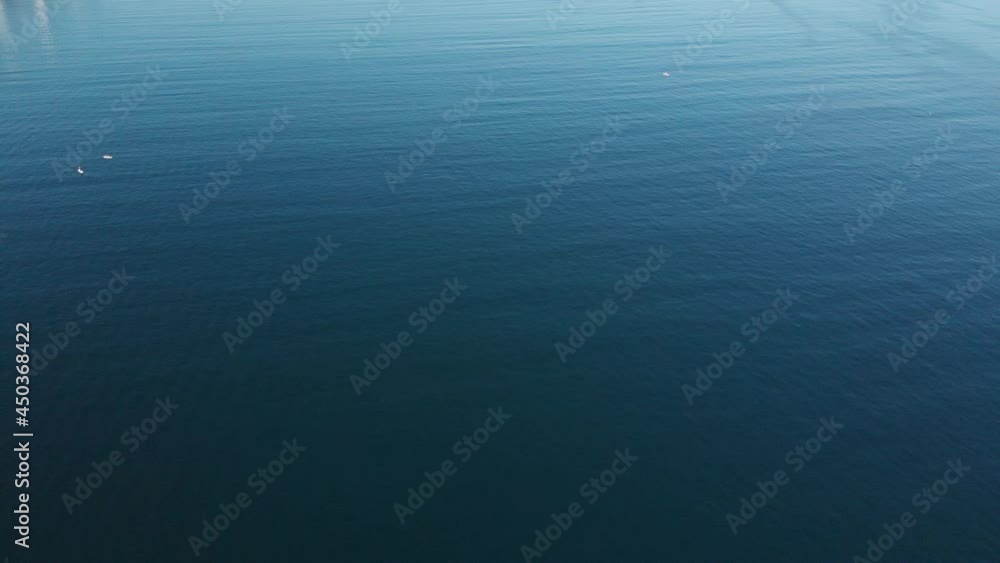 Beautiful view of the beach, aerial view of the beach, acapulco beach seen from above. Travel and vacation concept. Colorful sunset on the beach. Aerial video