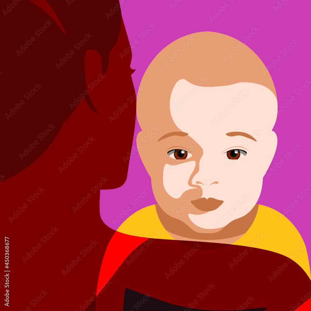 Baby Racial violence against children - racial prejudice - white baby in a black ...