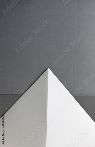 gray paper triangle background
