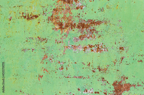 Rust texture. Old peeling paint. Metal surface. Rusty iron.