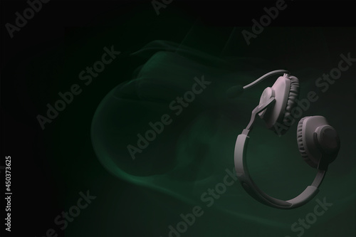 Tableau sur toile Headphones