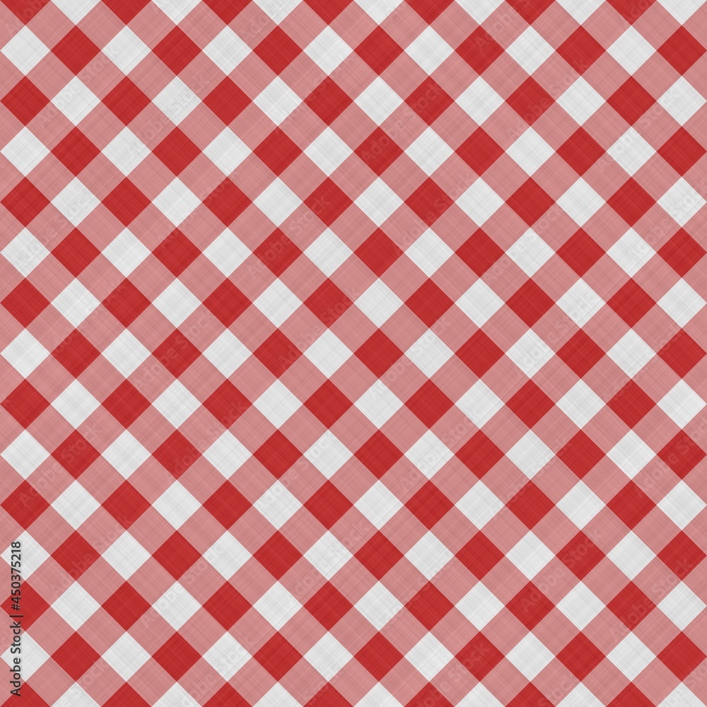 Seamless red and white picnic tablecloth background pattern Seamless red and white picnic tablecloth background pattern