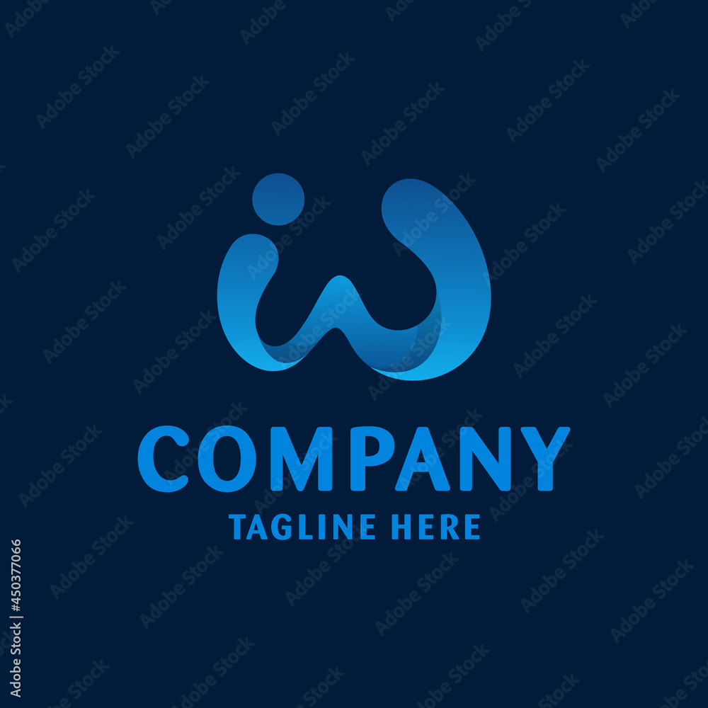 initial W logo initial W logo