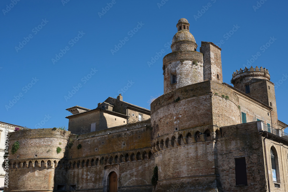 Caldoresco castle of the village of Vasto abruzzo