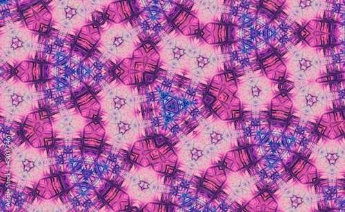 Kaleidoscope Pink Blue Background Texture Illustration Abstract