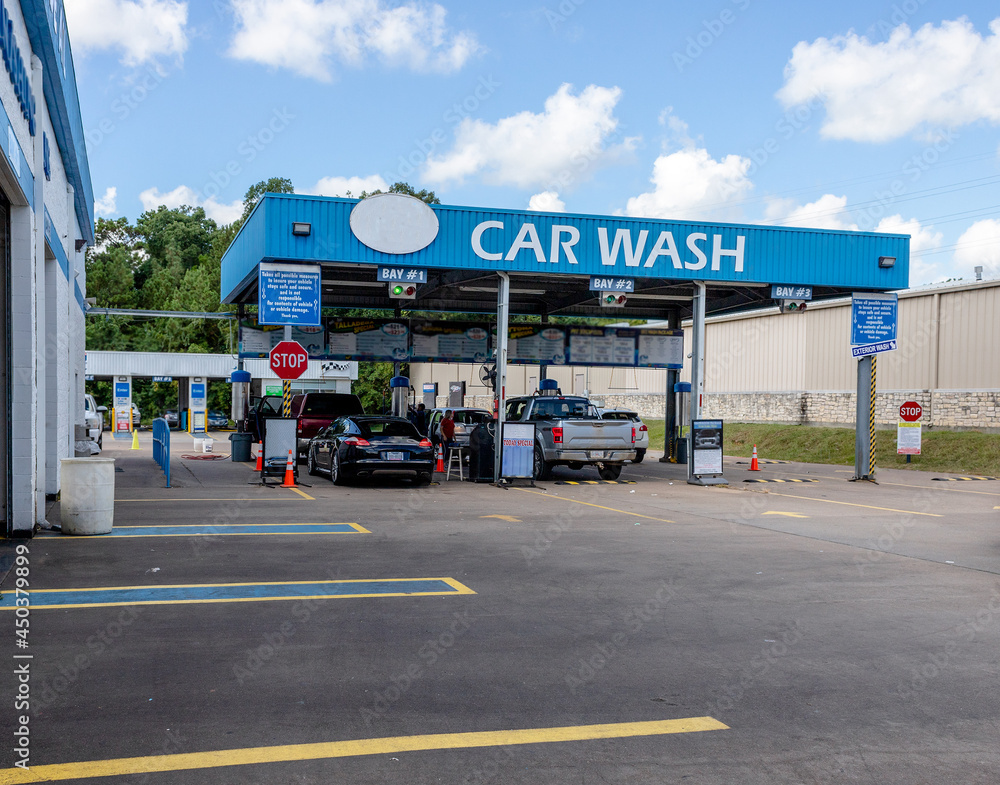 car wash entry