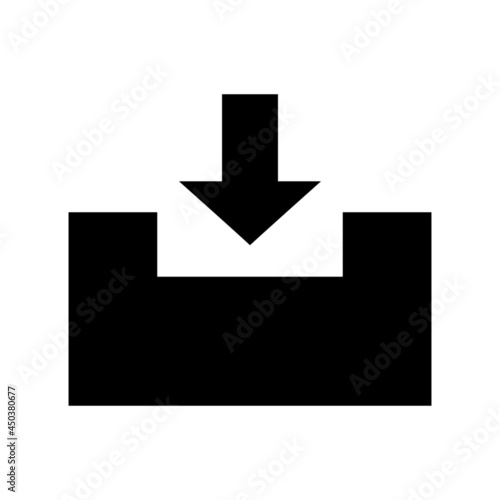 download icon or logo isolated sign symbol vector illustration - high quality black style vector icons
