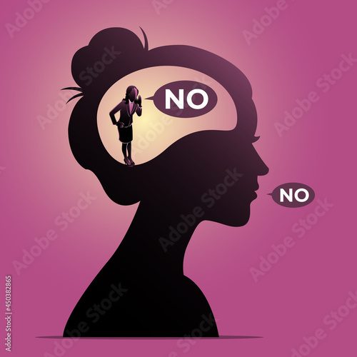Self control mental process concept