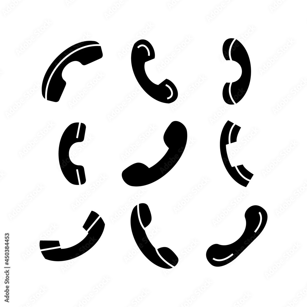Naklejka premium telephone icon or logo isolated sign symbol vector illustration - high quality black style vector icons 