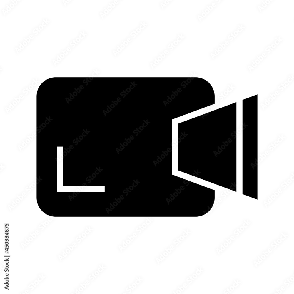 Obraz premium video camera icon or logo isolated sign symbol vector illustration - high quality black style vector icons 