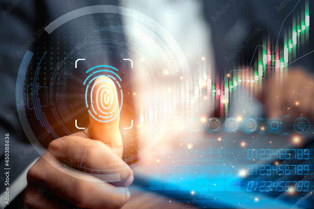 Fingerprint scan provides security access with biometric identification ...
