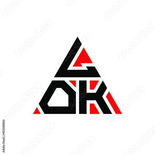 Free Download LOK triangle letter logo design with triangle shape. LOK triangle logo design monogram. LOK triangle vector logo template with red color. LOK triangular logo Simple, Elegant, and Luxurious Logo. LOK  - GFXLoad