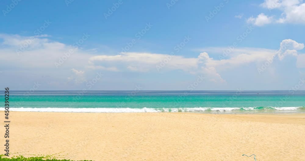Nature video view Phuket beach sea, View of beach sea on sun light in the summer. At Karon Beach, Phuket, Thailand. 4K UHD, Video Clip. Nature video view Phuket beach sea, View of beach sea on sun light in the summer. At Karon Beach, Phuket, Thailand. 4K UHD, Video Clip.
