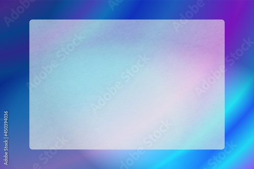Translucent frosted glass frame plate with rough grain texture.