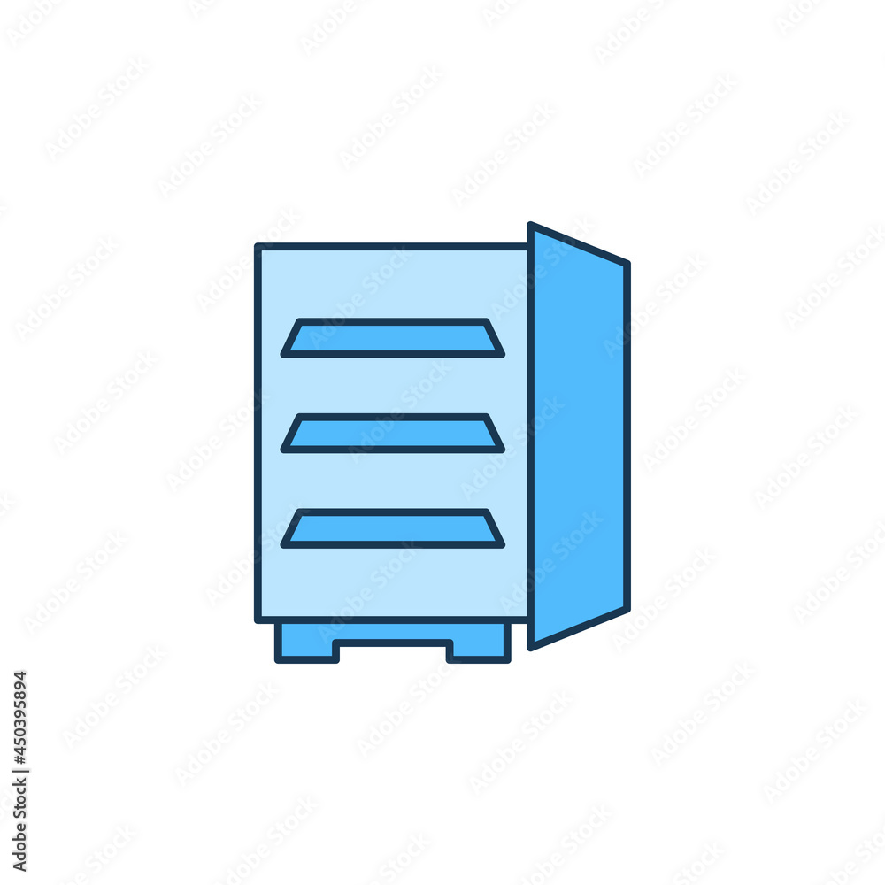 creative refrigerator freezer icon vector creative refrigerator freezer icon vector