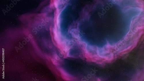 nebula gas cloud in deep outer space