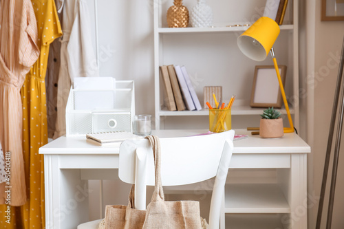 Interior of room with moder...