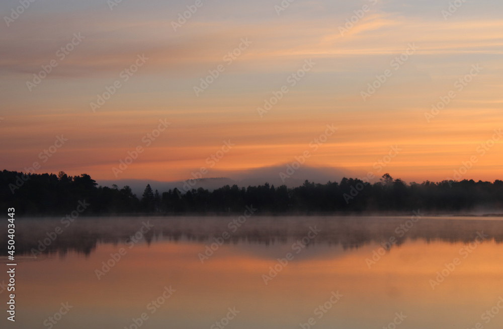 Morning Mist on Lake V