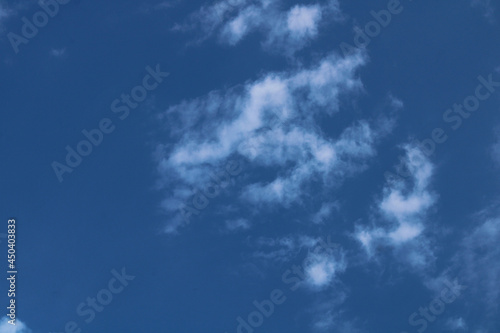 Soft White Clouds in Blue Sky
