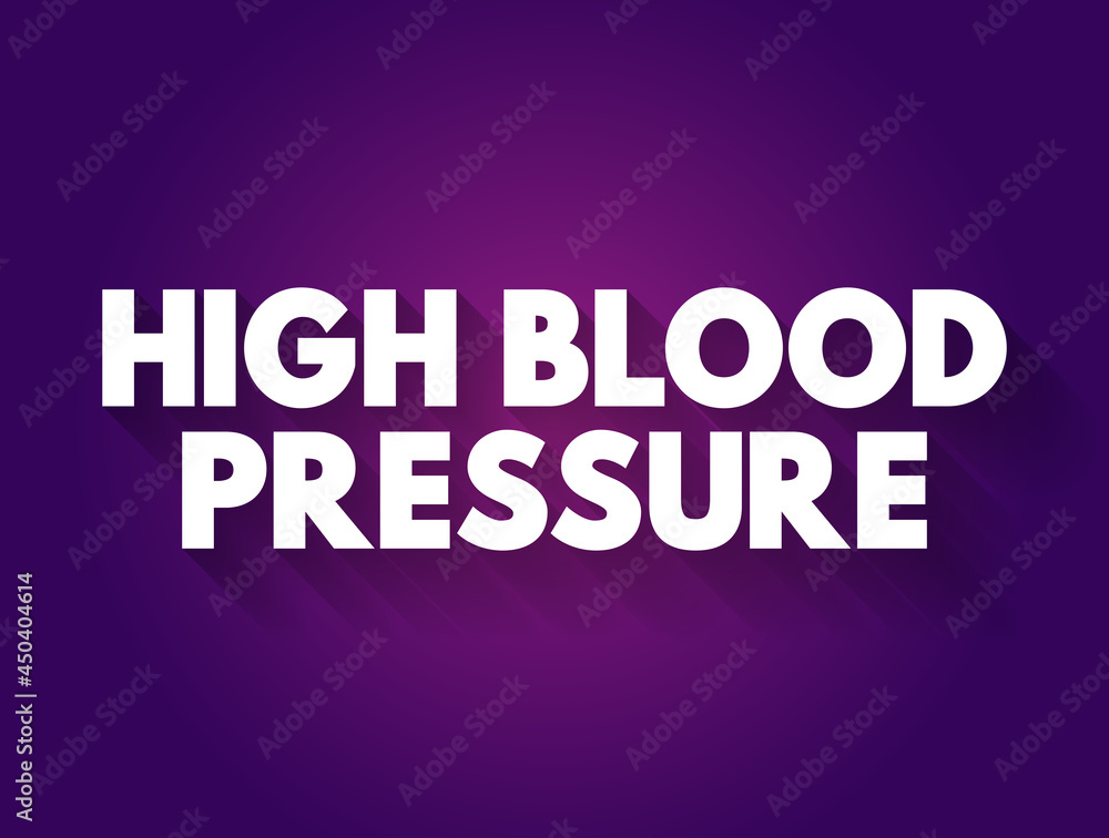 High blood pressure text quote, medical concept background
