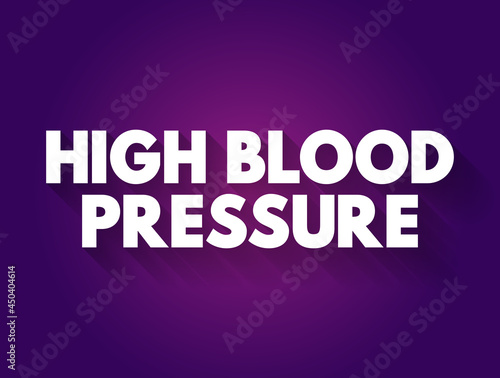 High blood pressure text quote, medical concept background