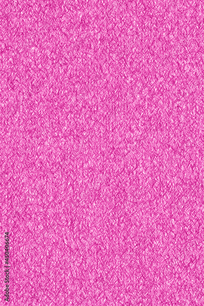 Fototapeta premium Pink hand painted backdrop background. Pencil or watercolor, abstract texture on white paper. Monochrome. Place for your text.