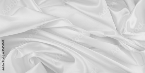 White silk fabric lines