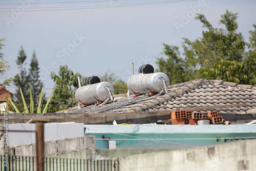 Solar heating happens by means of solar thermal plates usually installed on roofs that capture the HEAT FROM THE SUN. 