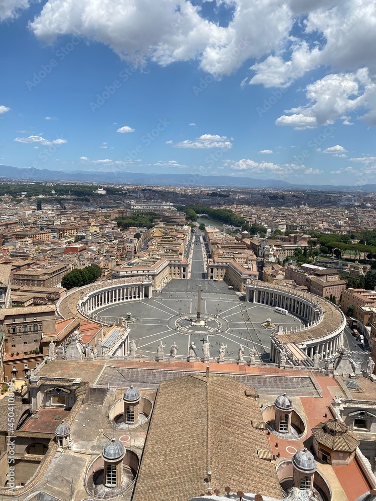 Roma dall'alto - Cupola di S.Pietro