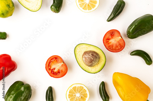 Layout of vegetables