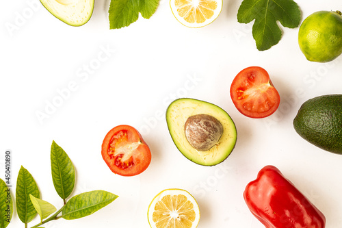 Food concept red and green